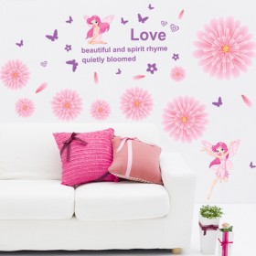 Princess In Pink World Wall Sticker